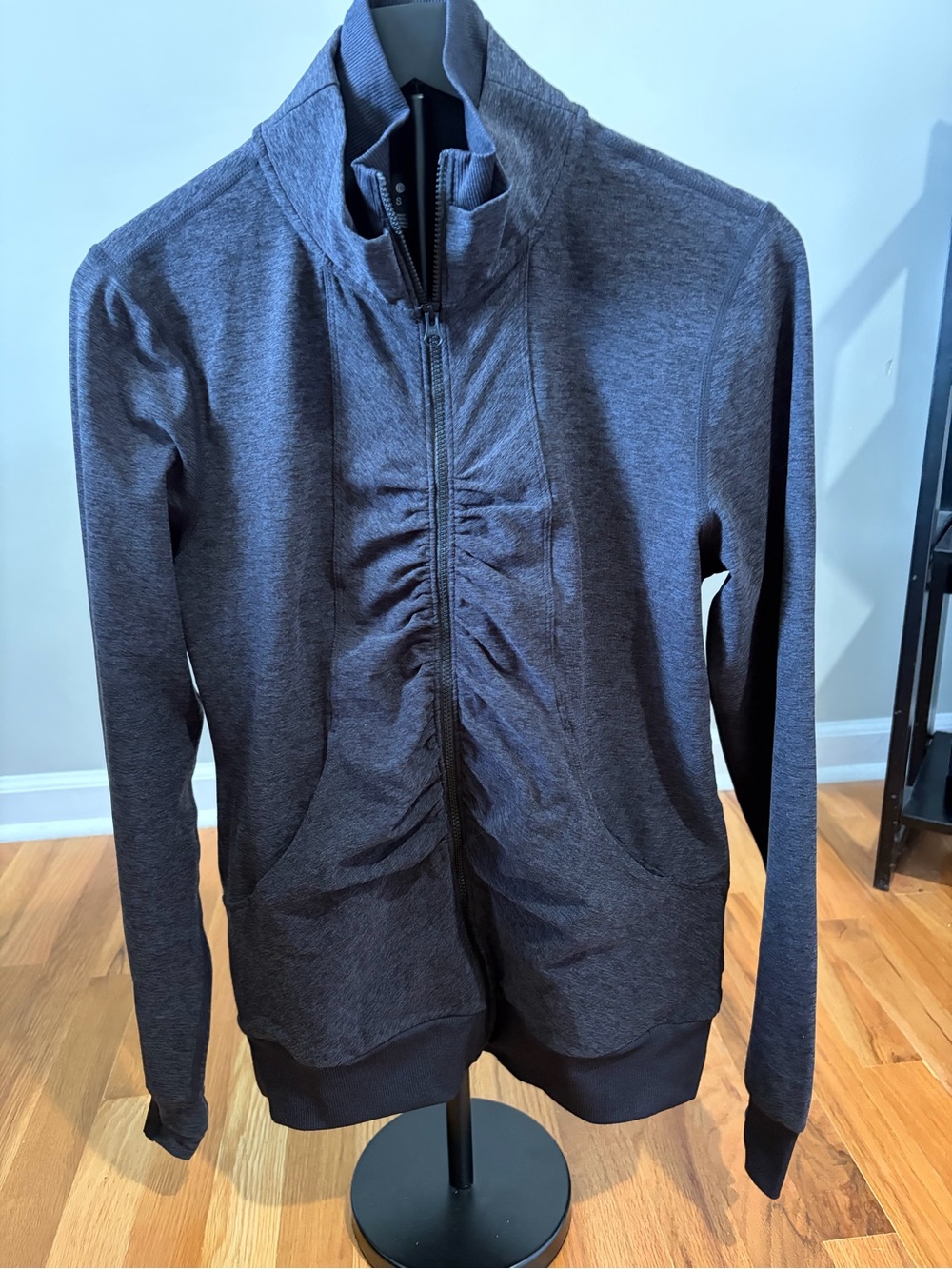 Women’s Charcoal Zip-Up Jacket